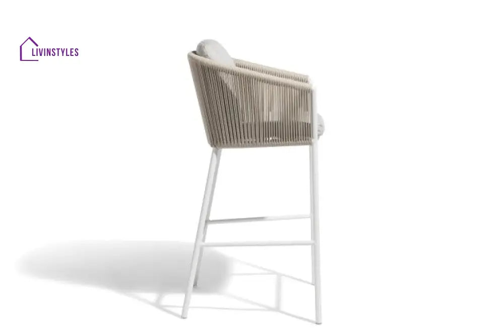Ince Outdoor Patio Bar Chair 2 Chair For Balcony Braided & Rope - Bar Sets