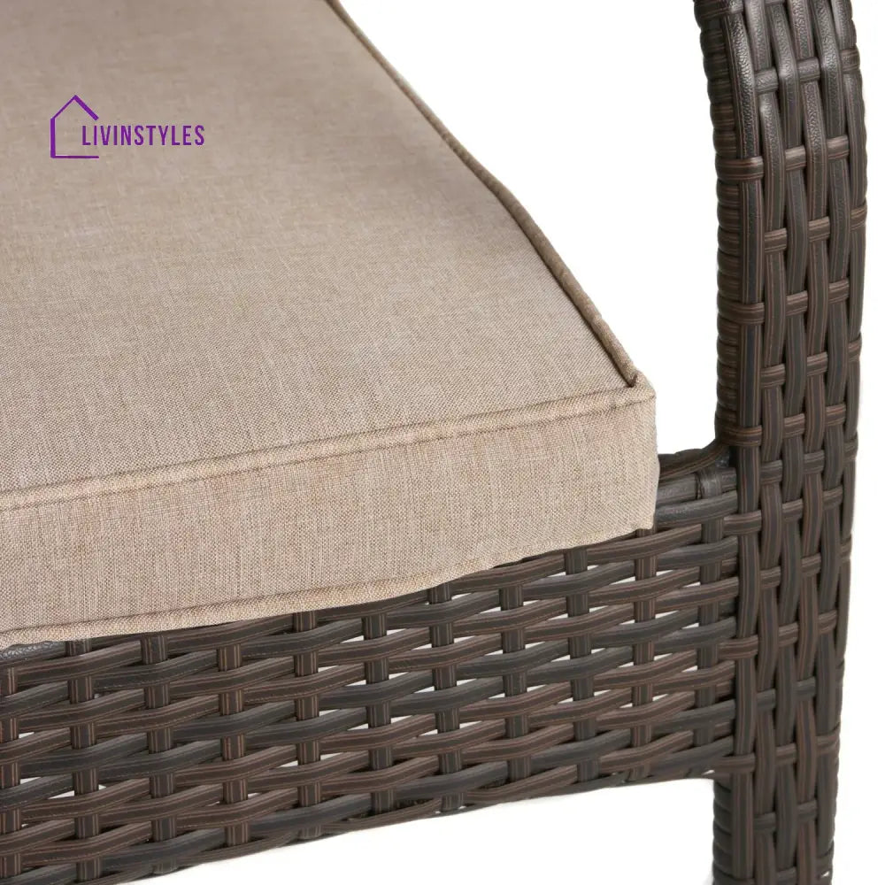 Indigo 4-Piece Outdoor Rattan Wicker Patio Dining Chairs - Dinning Chairs