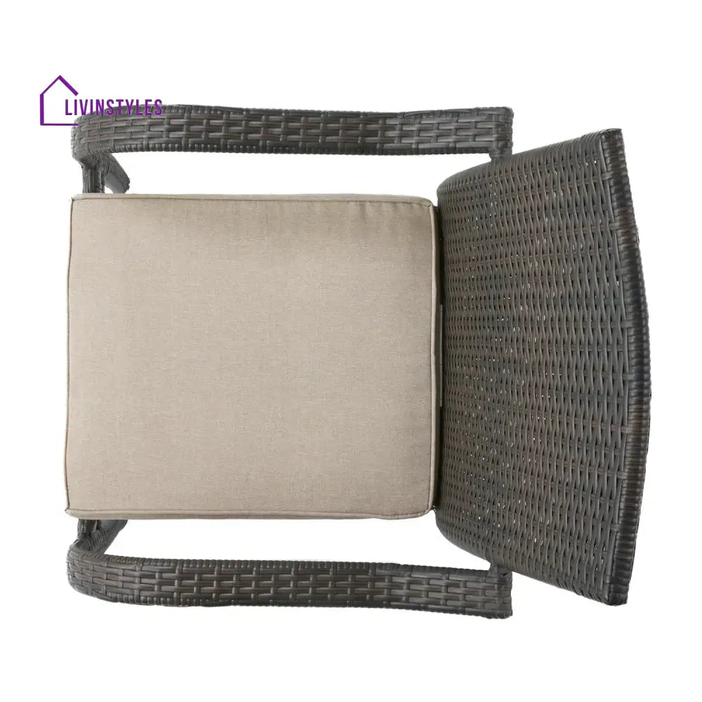 Indigo 4-Piece Outdoor Rattan Wicker Patio Dining Chairs - Dinning Chairs
