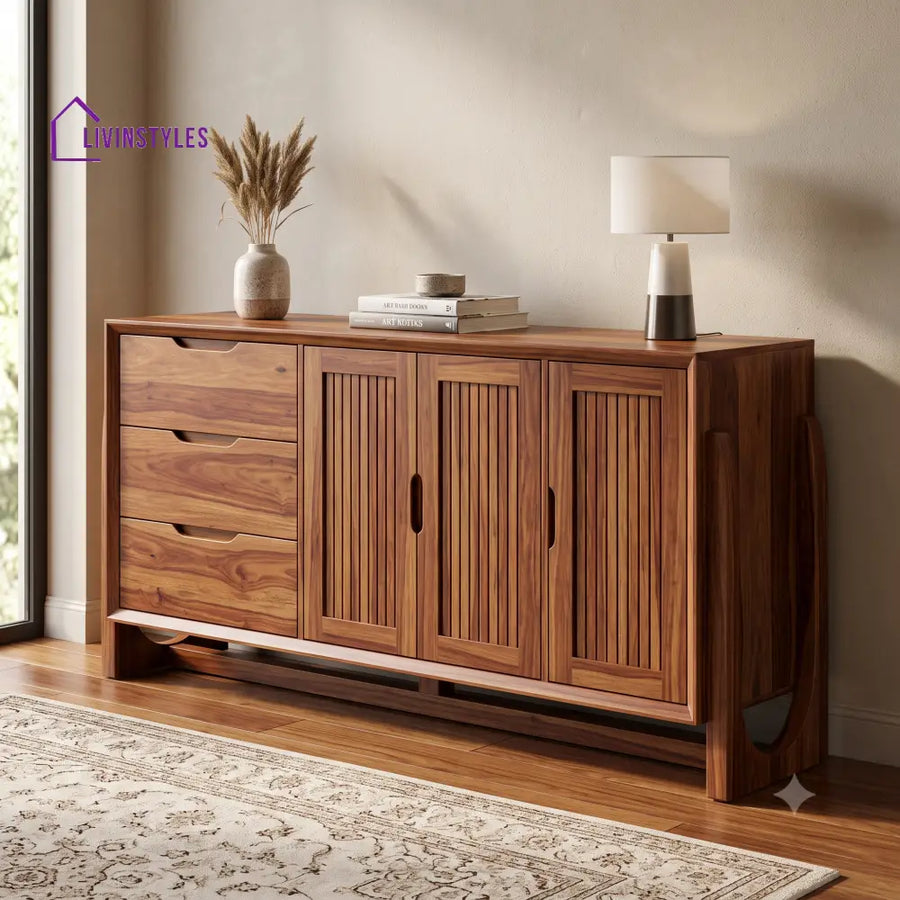 Indira Premium Wooden Sideboard and Cabinet for Living Room