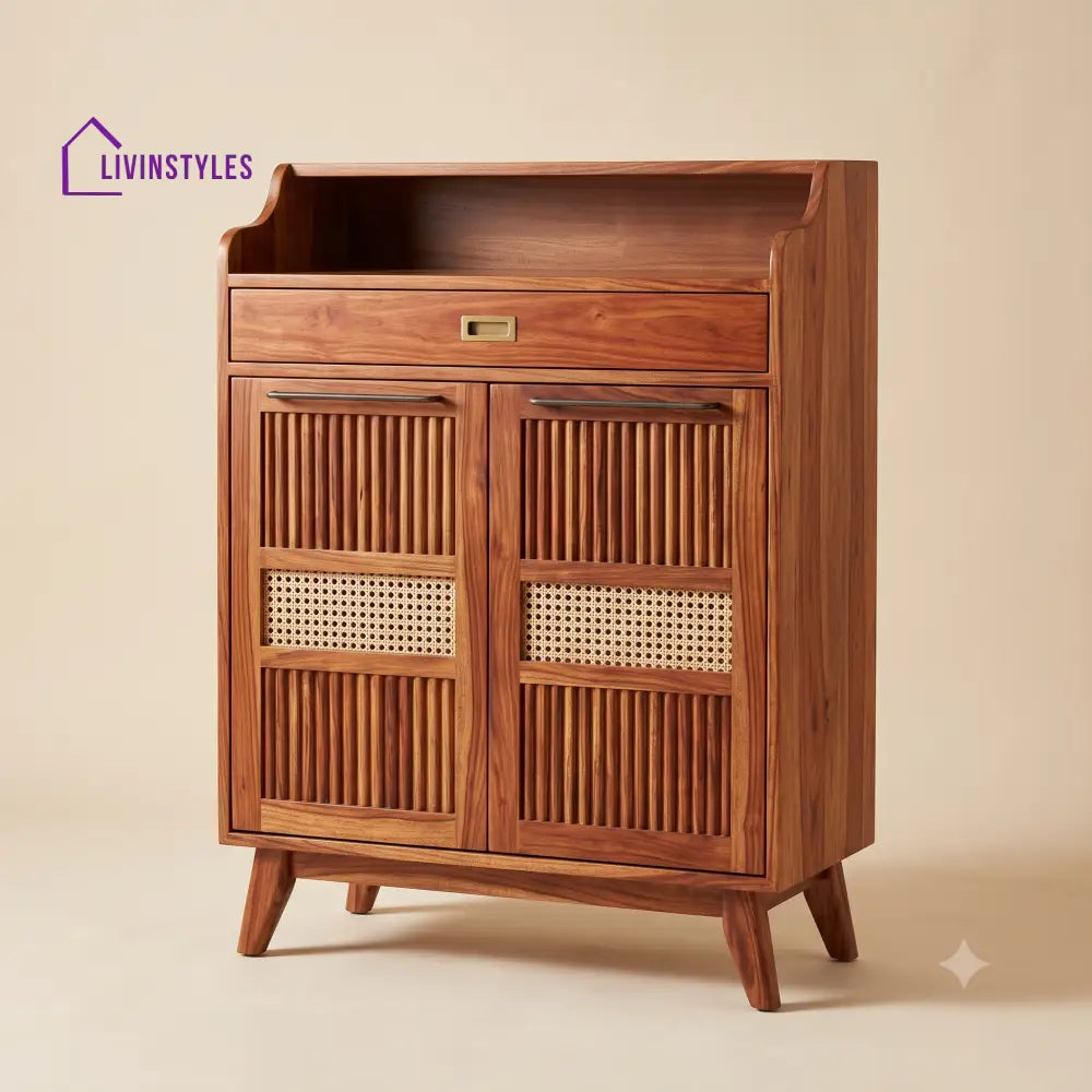 Indira Wooden Shoe Rack for Home | Shoe Cabinet