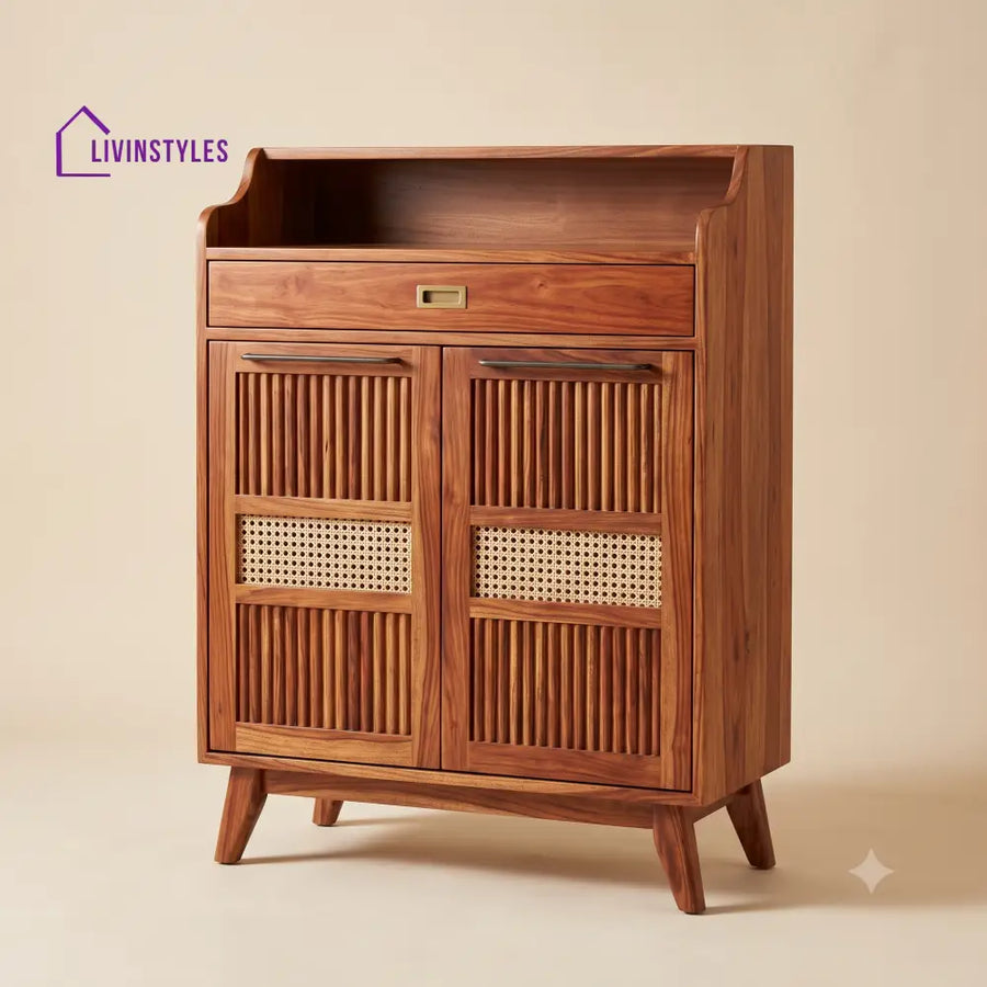 Indira Wooden Shoe Rack for Home | Shoe Cabinet