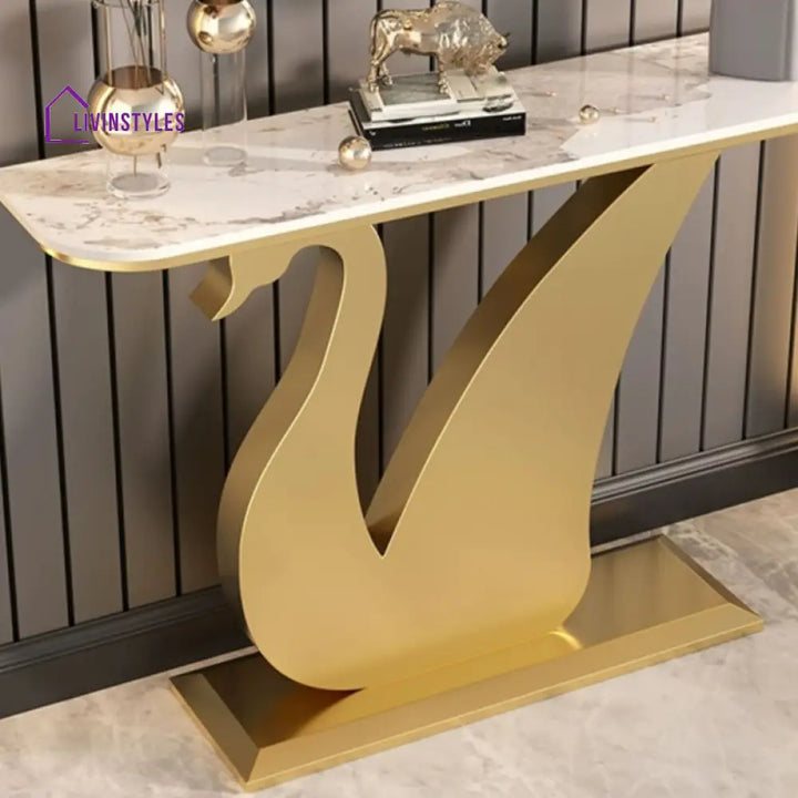 Indraneel Stainless Steel Living Room Console Table