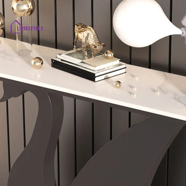 Indraneel Stainless Steel Living Room Console Table