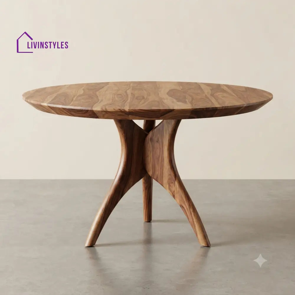 Indulekha Wooden Round Dining Table