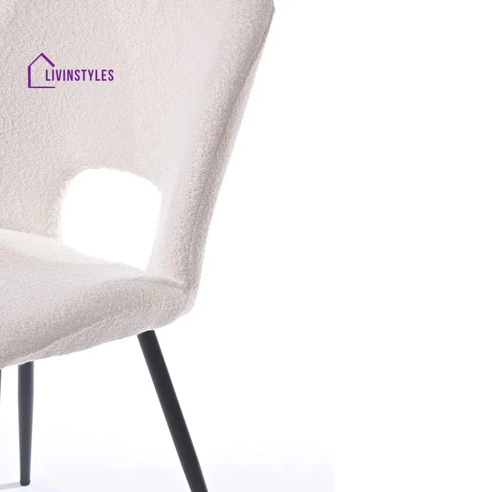 Inessa Iron Boucle Fabric Chair
