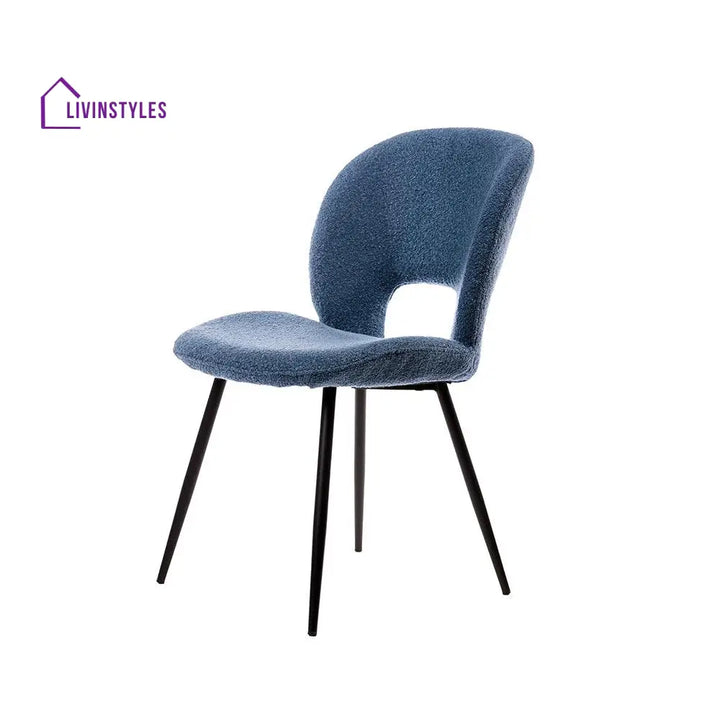 Inessa Iron Boucle Fabric Chair