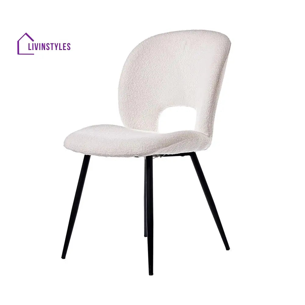 Inessa Iron Boucle Fabric Chair