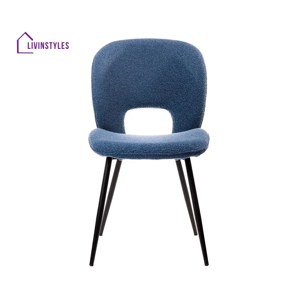 Inessa Iron Boucle Fabric Chair