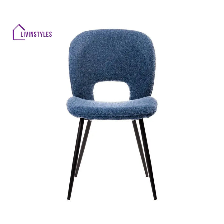 Inessa Iron Boucle Fabric Chair