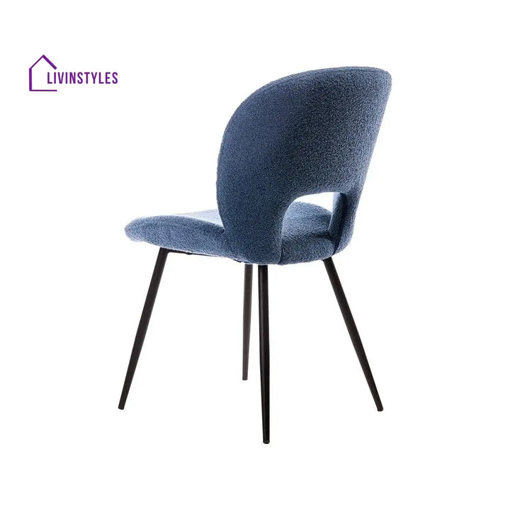 Inessa Iron Boucle Fabric Chair