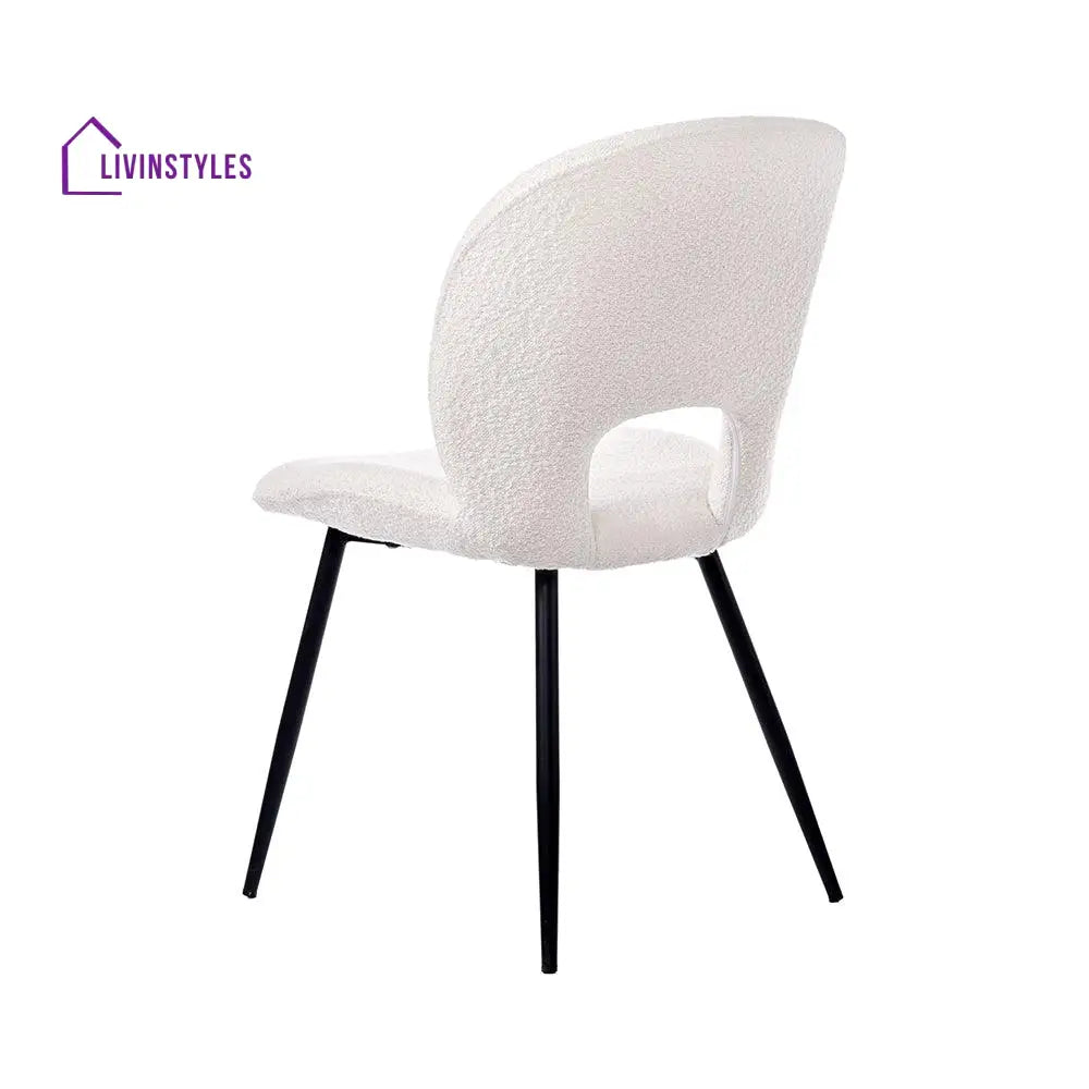 Inessa Iron Boucle Fabric Chair
