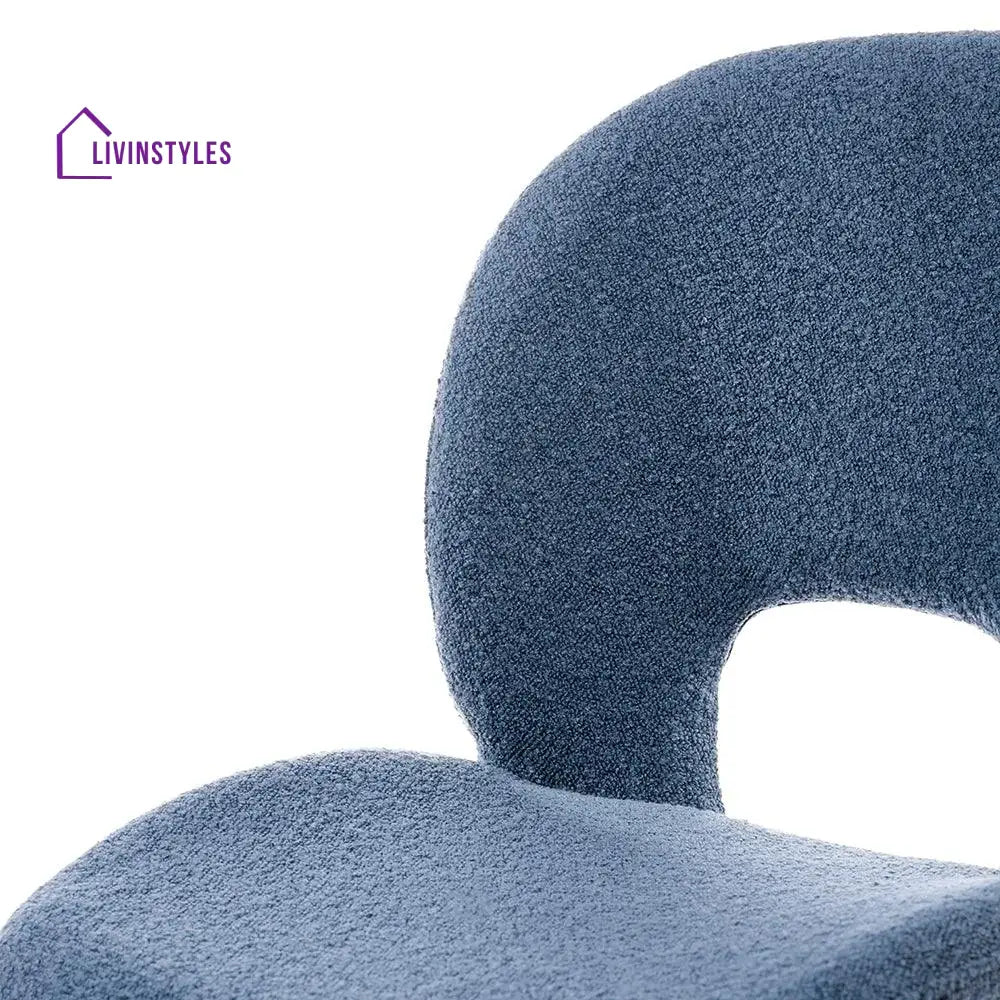 Inessa Iron Boucle Fabric Chair