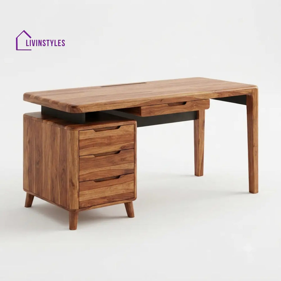 Iniya Sheesham Wood Study Table for Home | Wooden Study Table
