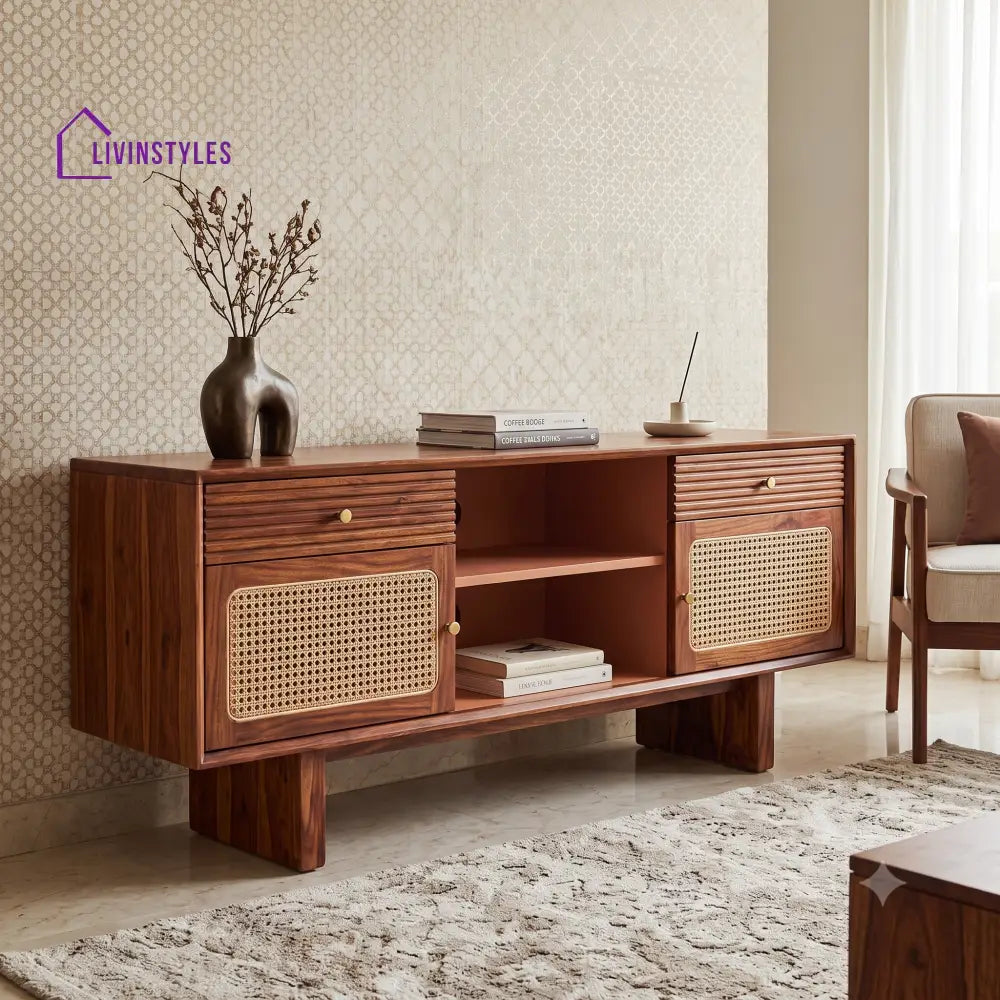 Iniya Sheesham Wood Tv Unit for Living Room | Tv Cabinet | Tv Console