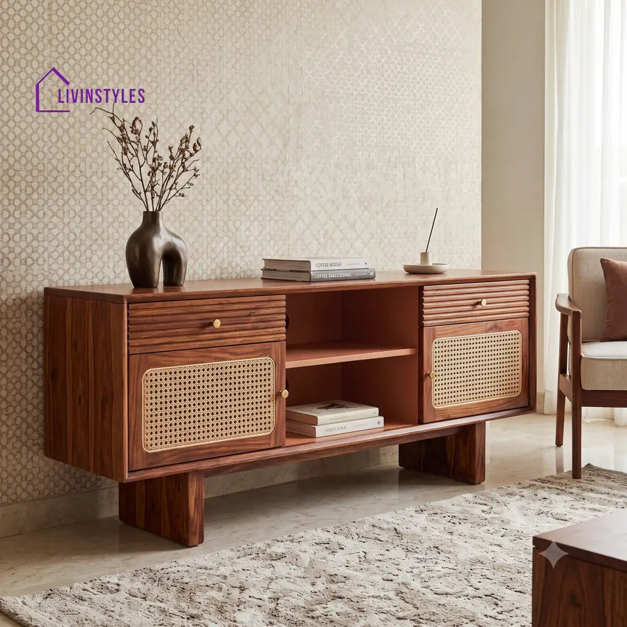 Iniya Sheesham Wood Tv Unit for Living Room | Tv Cabinet | Tv Console