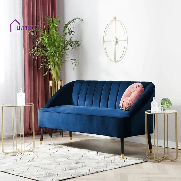 Inna 3 Seater Sofa in Blue colour
