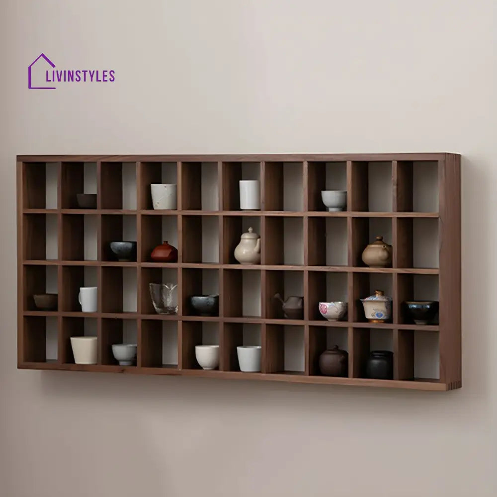 Inna Solid Wood Storage Shelves | Wall Shelves