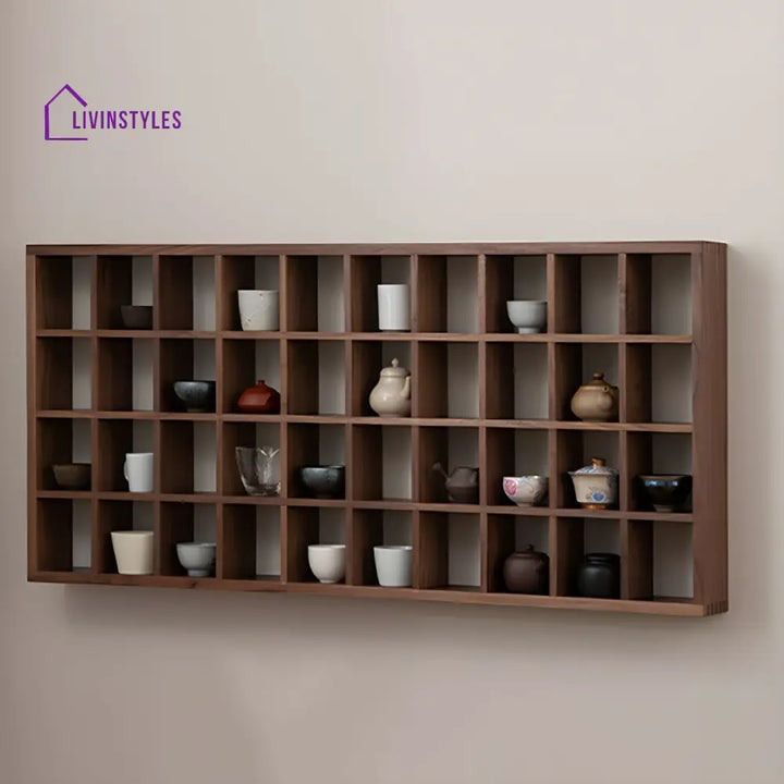 Inna Solid Wood Storage Shelves | Wall Shelves