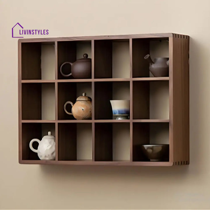 Inna Solid Wood Storage Shelves | Wall Shelves