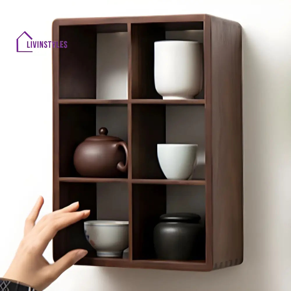 Inna Solid Wood Storage Shelves | Wall Shelves