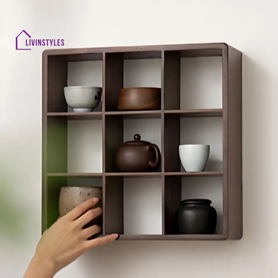 Inna Solid Wood Storage Shelves | Wall Shelves