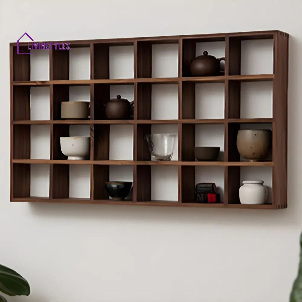 Inna Solid Wood Storage Shelves | Wall Shelves