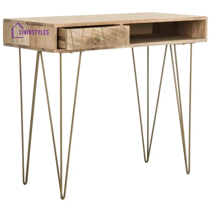 Inna Solid Wood Study Table for Students