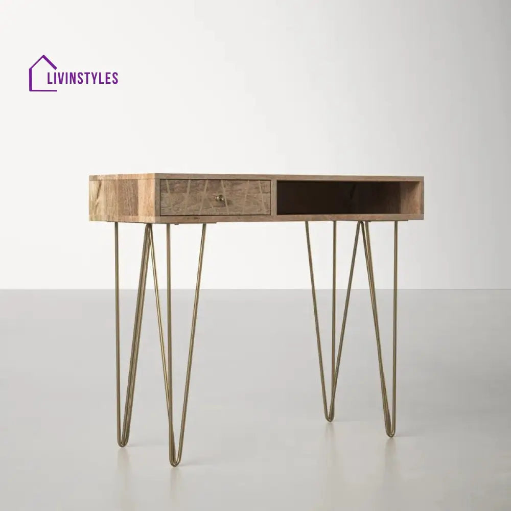 Inna Solid Wood Study Table for Students