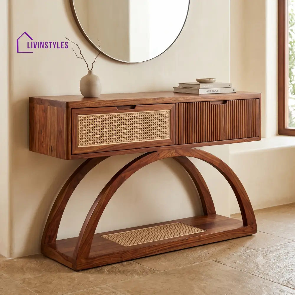 Innocent Premium Wooden Console Table for Living Room | Entryway Table