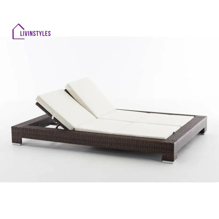 Insane Outdoor Swimming Poolside Lounger (Brown) - Loungers