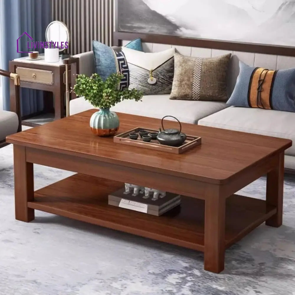 Ira Solid Wood Coffee Table for Living Room