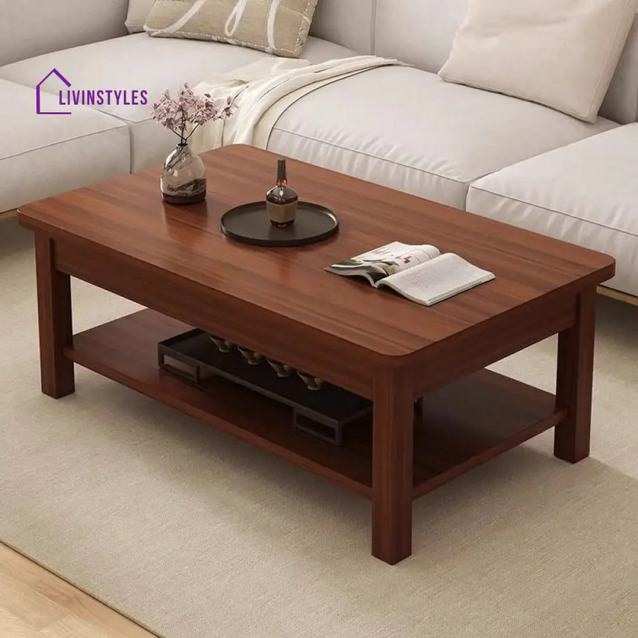 Ira Solid Wood Coffee Table for Living Room