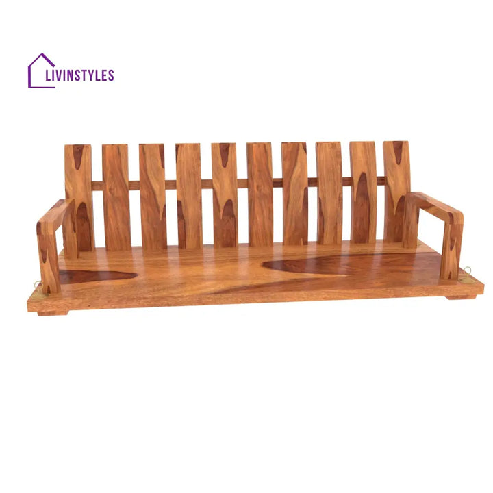 Ira Traditional Stripped Handmade Simple Wooden Swing Swing