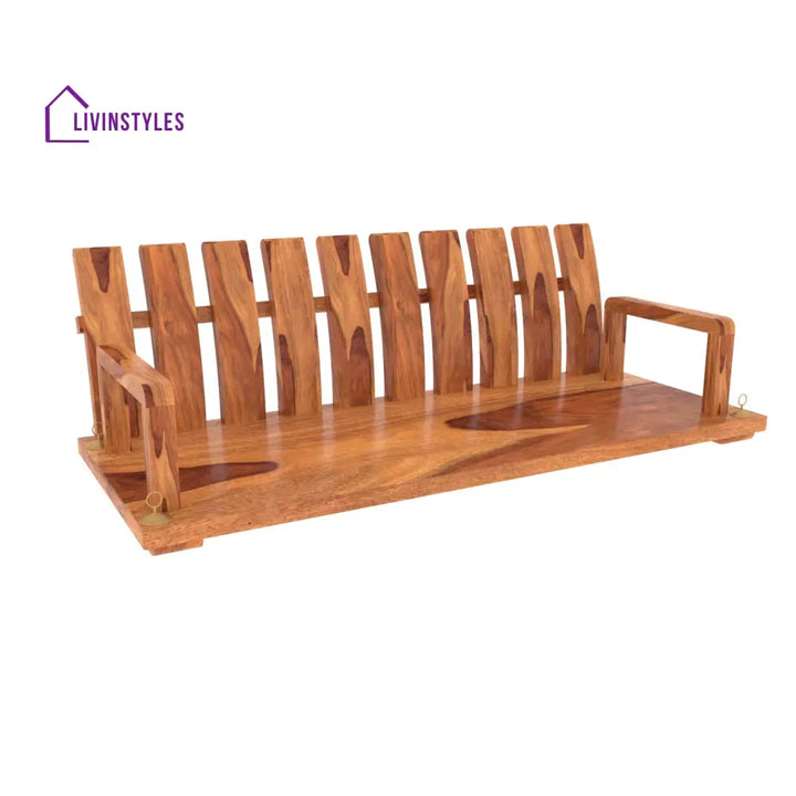Ira Traditional Stripped Handmade Simple Wooden Swing Swing
