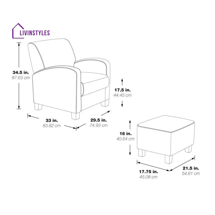 Iraaya Solid Wood and Fabric Arm Chair | Living Room Chair | Lounge Chair