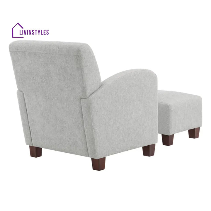 Iraaya Solid Wood and Fabric Arm Chair | Living Room Chair | Lounge Chair