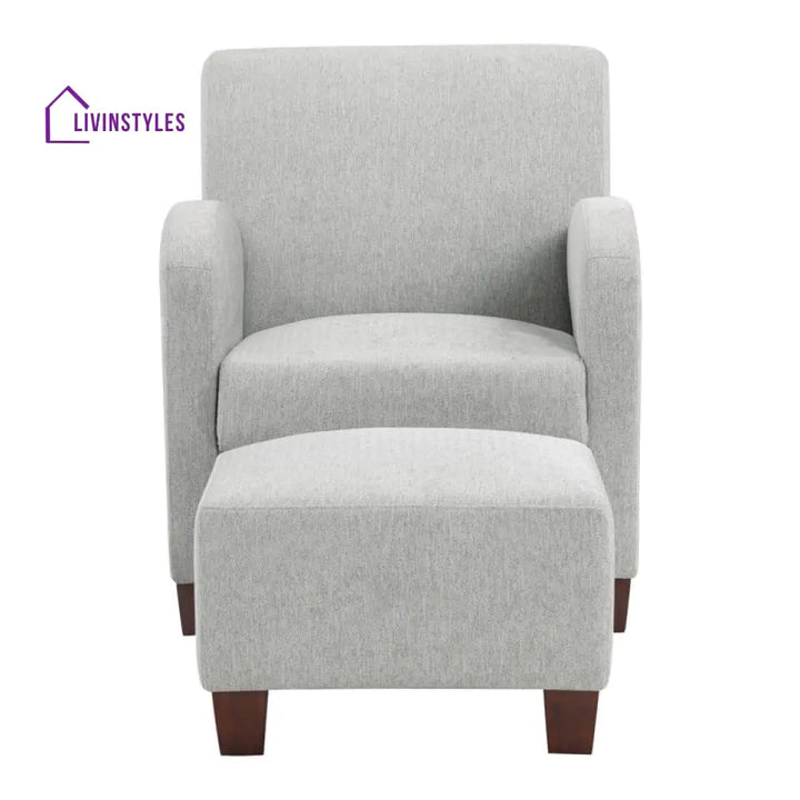 Iraaya Solid Wood and Fabric Arm Chair | Living Room Chair | Lounge Chair
