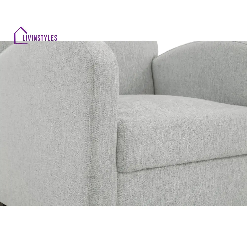 Iraaya Solid Wood and Fabric Arm Chair | Living Room Chair | Lounge Chair