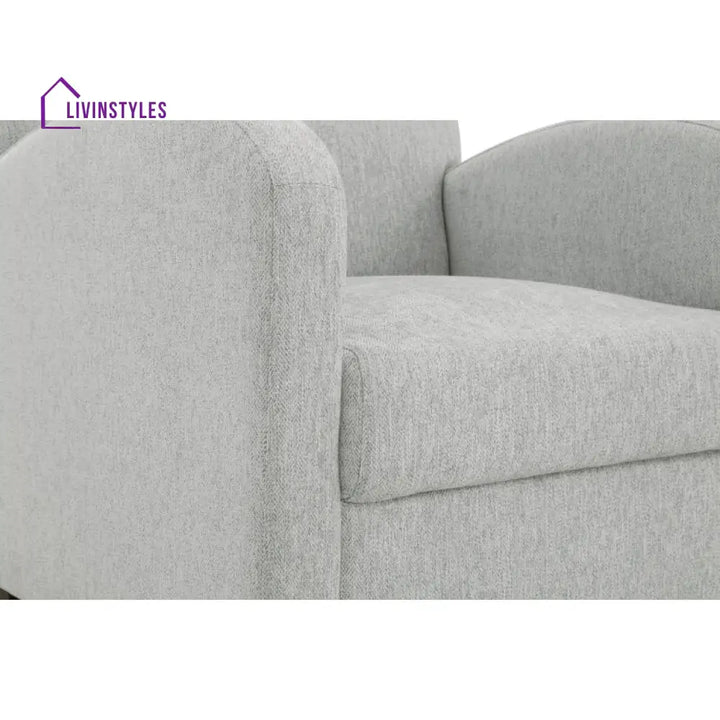 Iraaya Solid Wood and Fabric Arm Chair | Living Room Chair | Lounge Chair