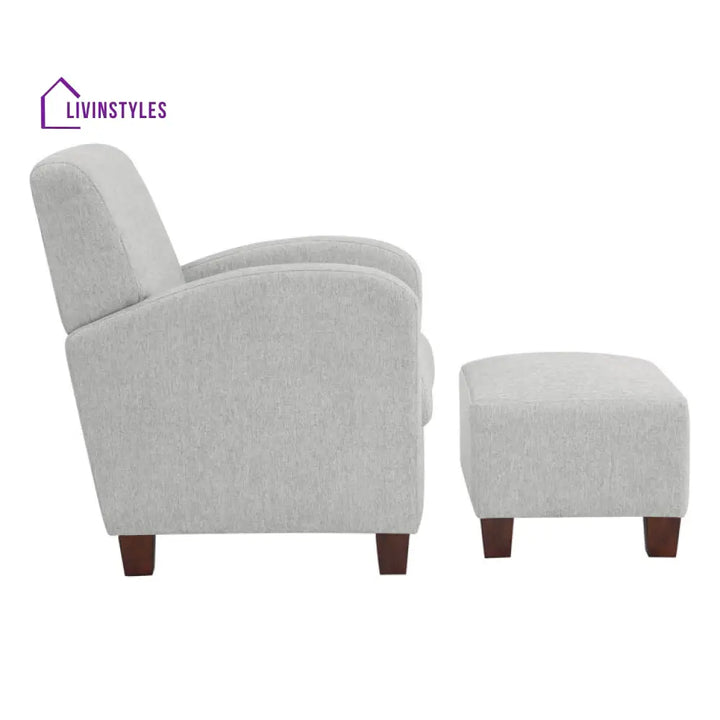 Iraaya Solid Wood and Fabric Arm Chair | Living Room Chair | Lounge Chair