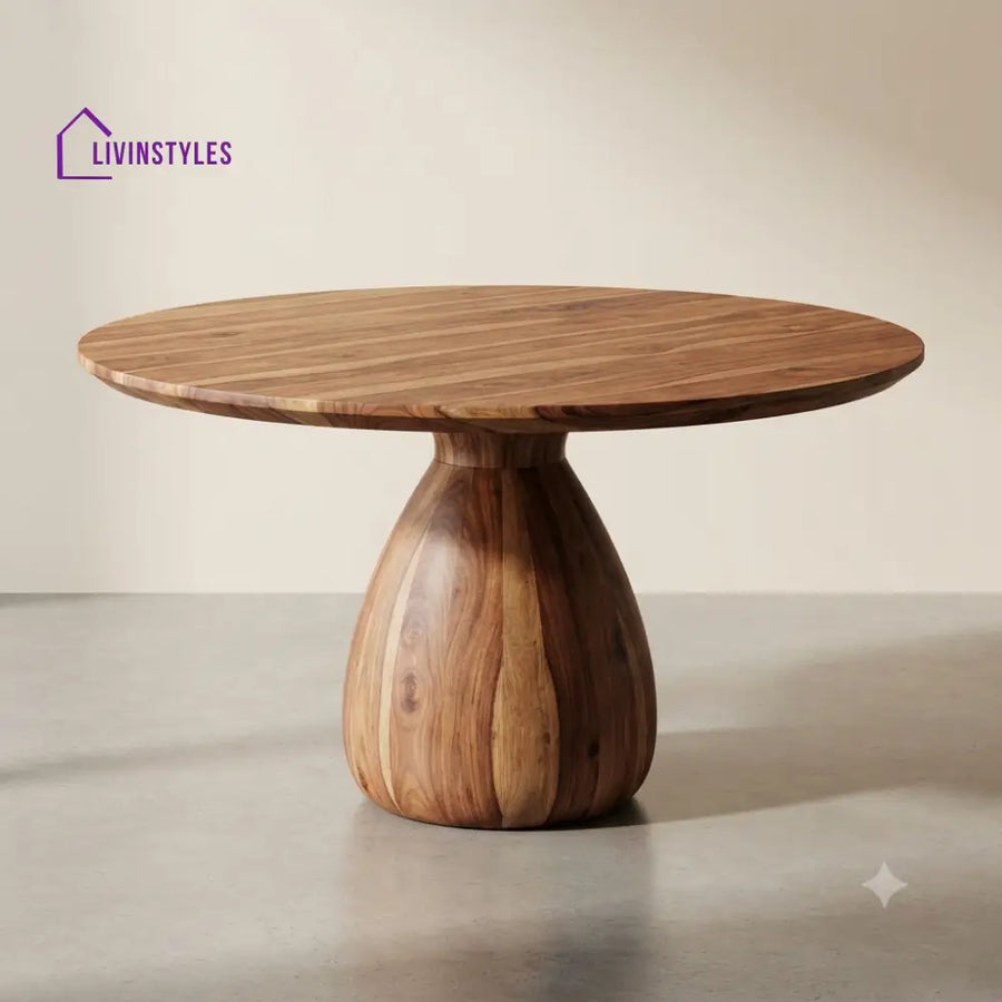 Iraja Wooden Round Dining Table