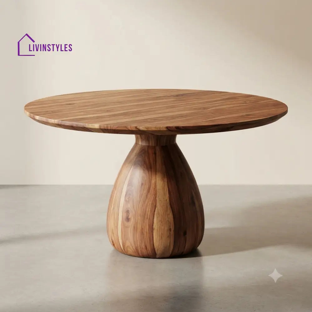 Iraja Wooden Round Dining Table