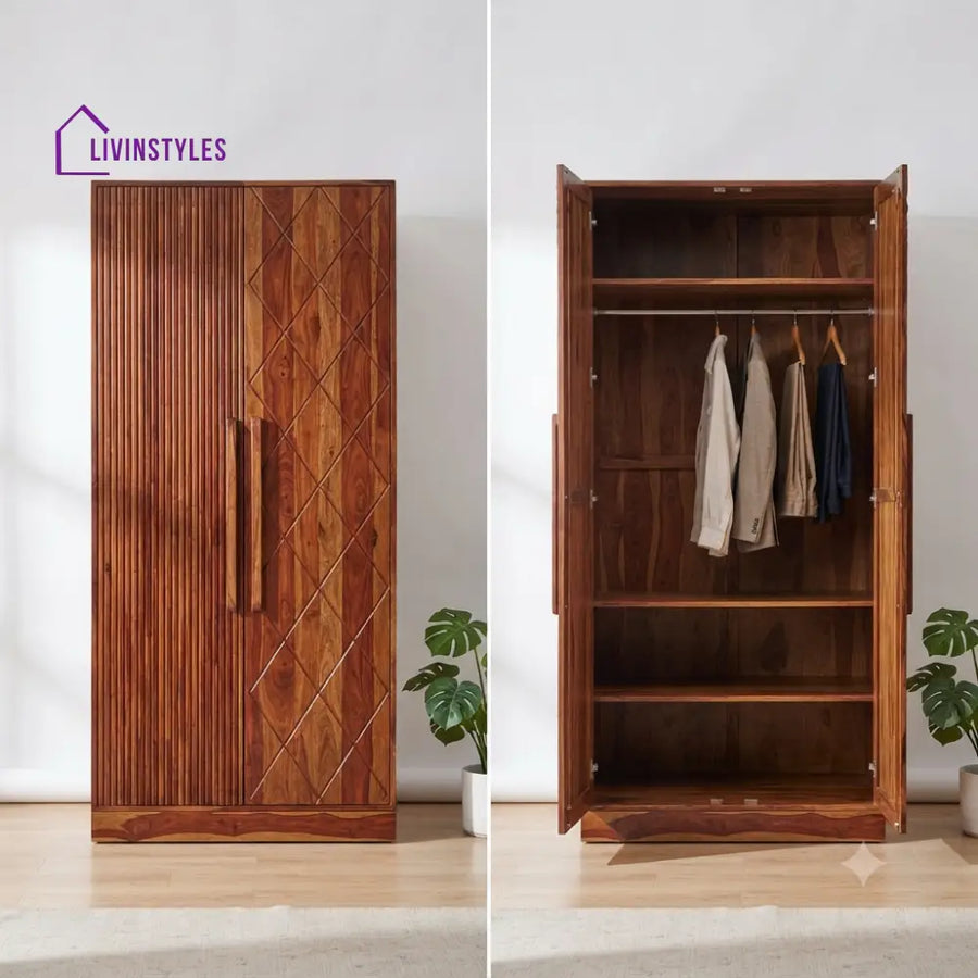 Iraja Wooden Wardrobe for Clothes | Cupboard for Clothes