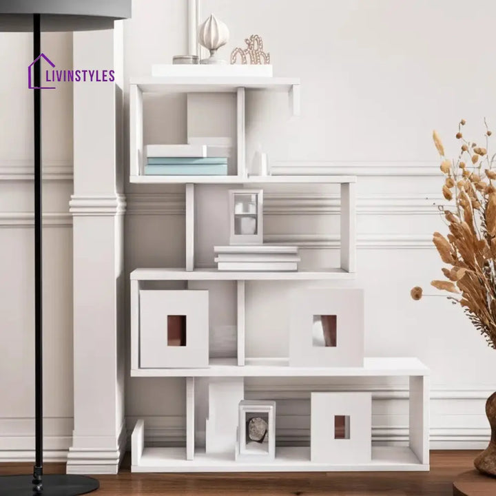 Irina Engineered Wood Bookshelves | Bookshelf for Living Room | Bedroom | Drawing Room | Study Room