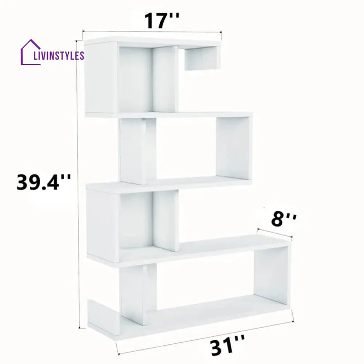 Irina Engineered Wood Bookshelves | Bookshelf for Living Room | Bedroom | Drawing Room | Study Room