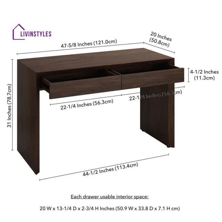 Irina Solid Sheesham Wood Study Table for Students