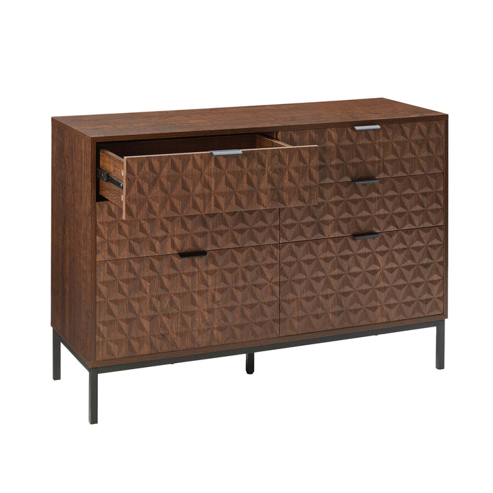 Eliseo 6 Drawer Chest - Walnut Chest of Drawers