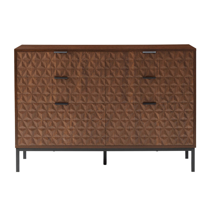Eliseo 6 Drawer Chest - Walnut Chest of Drawers