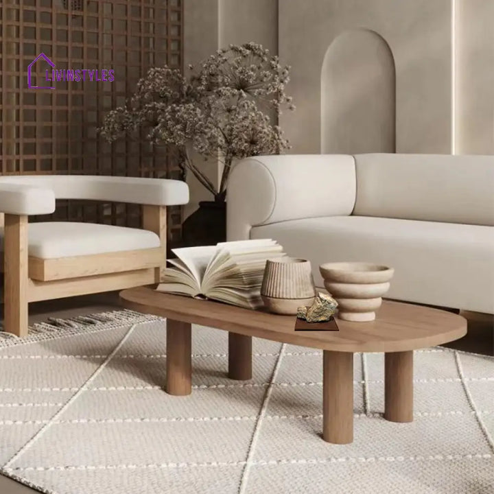 Isha Solid Wood Coffee Table for Living Room